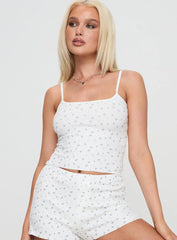 Take On Me Rib Top Floral