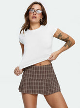 Sonsie Mini Skirt Multi Check