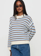 Karolyn Sweater Blue Stripe