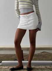 Baseline Rib Skort Grey Marle