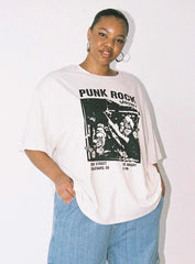 Punk Rock Show Oversized Tee Grey Curve