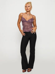 Thank The Angels Backless Top Purple