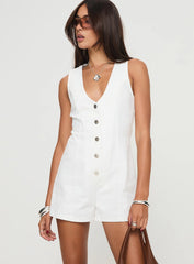 Damico Romper White