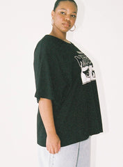 House Of Mystery Oversized Tee Black Curve