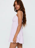 Tylie Tiered Mini Dress Lilac