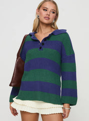 Olivah Jumper Blue Green
