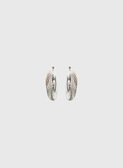 Aster Layered Hoops Silver