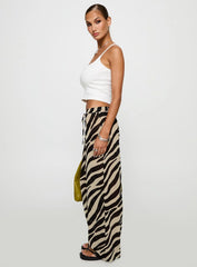 Fyre Wide Leg Pant Zebra