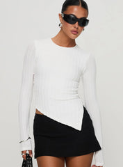 Yulkie Long Sleeve Top White