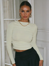 Luvinia Long Sleeve Top Cream