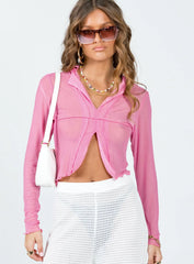 Liya Long Sleeve Top Pink