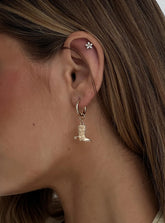 Oh Howdy Earrings Gold