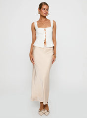 The Charmaine Maxi Skirt Cream