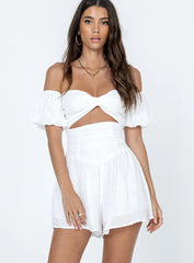 Karolina Romper White