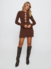 Dejonge Ring Mini Dress Brown