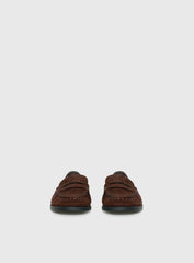 Therapy Albert Faux Suede Loafers Brown