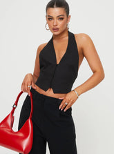 Je Suis Halter Top Onyx