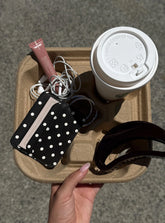 Kiss Of Life Cardholder Black Polka