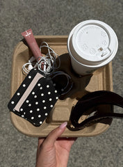 Kiss Of Life Cardholder Black Polka