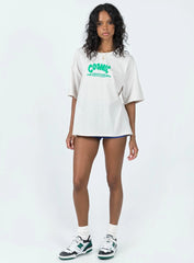 Cosmic Puff Tee Grey / Green