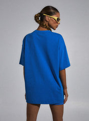 JGR & STN Home Run Oversized Tee Blue