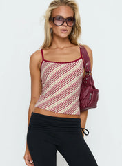 Cosmology Knit Contrast Detail Top Multi Stripe