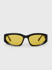 Buchan Sunglasses Black Yellow