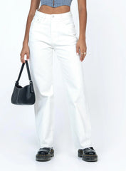 Shanelle Straight Leg Jean White
