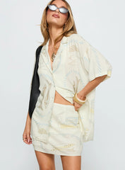 Caraliia Mini Skirt Cream