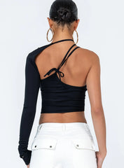 Ashbury Long Sleeve Top Black