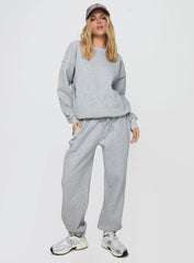 Dream Fleece Ankle Cuff Sweatpants Grey Marle