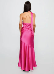 Elixaire Scarf Maxi Dress Pink