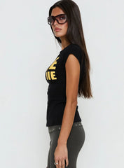 Ride Or Die Graphic Top Black / Yellow