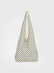 Sunday Sunrise Slouchy Bag White Polka Dot