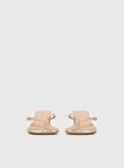 Veyla Square Toe Thong Heels Snake