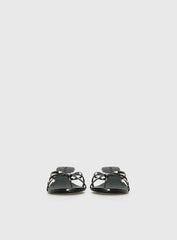 For The Rush Kitten Heels Black Polka