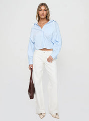 Ellanor Low Rise Straight Leg Jeans White