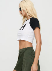 Lucky Number Top White