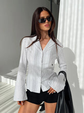 Myers Stripe Top White