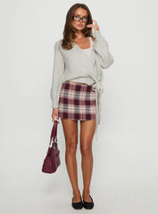 Charmers Mini Skirt Red Check