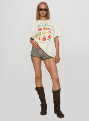 Fruit Market Oversized Tee White