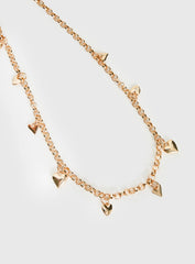 Forever Loved Heart Chain Belt Gold