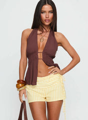 Electric Night Shorts Yellow Stripe