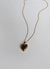Lock It Up Gold Plated Necklace Gold