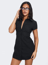 Motley Mini Dress Black