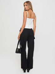 Raider Low Waist Cargo Pant Black