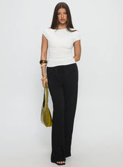 Emelyne Cinched Waist Top White