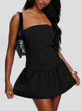 Elizar Strapless Mini Dress Black