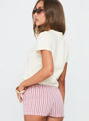 Sunday Flowers Graphic Top Cream