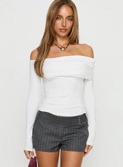 Sedonia Gathered Wrap Top White